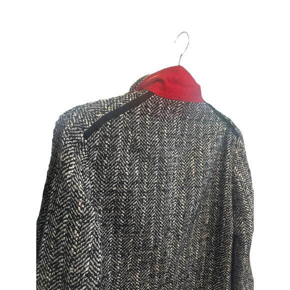 RAG & BONE Ames Linton Herringbone Wool Blend Tweed Blazer Size 6 - Picture 6 of 12